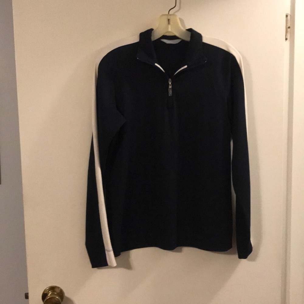 Callaway black/white 1/4 zip pullover